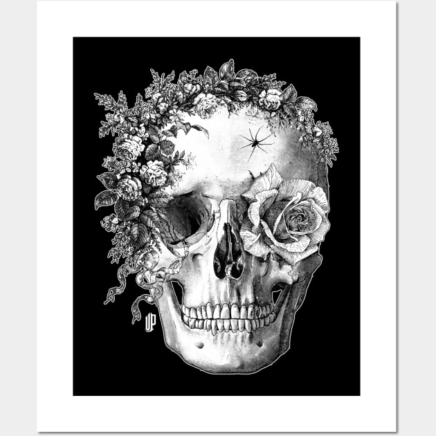 Skull Flowers - Skulls And Bones - Posters and Art Prints | TeePublic